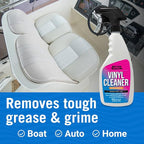 Boat Vinyl Cleaner Upholstery and Seat Cleaner Protectant for Marine Vinyl Windows and Pontoon Interiors Effective Boat Cleaning Supplies and Conditioner Products