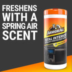 Armor All Total Interior Detailer and Protectant Wipes, 25 Count Canister, All-in-One Interior Car Cleaning Wipes With UV Protection, Safe for All Interior Surfaces Including Glass and Tech Screens