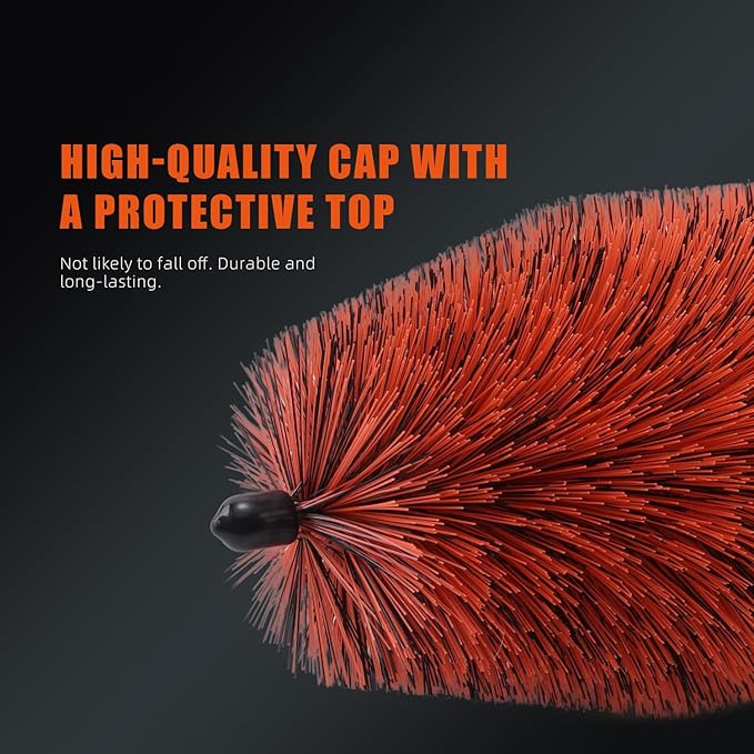 SPTA Car Wheel Cleaning Brush, Premium Detailing Wheel Brush for All Vehicle Types 17.7" Ultra-Soft and Scratch-Free Reusable Rim, Car Detailing Brush Tool for Rims & Tires for Deep Cleaning