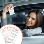 Motiskyy 200 Pcs Hanging Car Diffuser Instruction Cards for Car Oil Diffuser Bottles, 2 x 3.54 Inch (Classic Style,White and Pink)