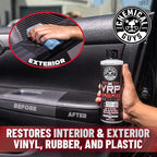 Chemical Guys TVD_107_16KIT Complete Vinyl, Rubber & Plastic Dressing Kit - 5 Items Including (1) 16 oz VRP Dressing, (1) 50 Pack of VRP Wipes & (3) 16"x16" Microfiber Towels