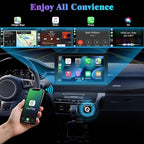 4-in-1 Wireless CarPlay Screen Mirroring Adapter for Apple CarPlay/Android Auto, 2026 Upgraded AirPlay MirrorLink Adapter, CarPlay Dongle Convert Wired to Wireless, Type C Extension, Plug & Play