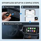 Wireless CarPlay Adapter for Apple Only, 2026 Upgrade Mini Aluminium CarPlay Adapter Converts Wired to Wireless CarPlay for iPhone, Plug & Play, Auto Connect Fast and Stable, with USB-C