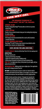 Black Magic 5072647 Tire Wet Gel, 16 oz - Thick Clinging Formula Sticks to Tires to Produce Minimal Sling and a Glossy Shine