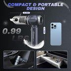 SakerPlus Car Vacuum Portable Cordless, 3-in-1 Hand Held Mini Vacuum Cleaner 17500PA High Power, Handheld Vacuum & Air Duster for Suction, Blowing, Inflating & Deflating, Ideal for Car Home Office