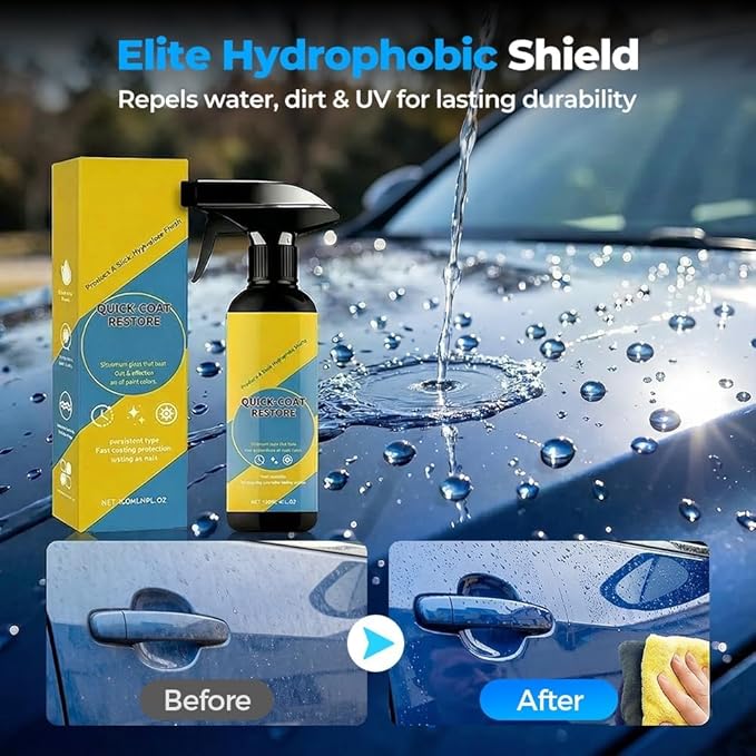 Nano Quick Coat Restore Coating Spray, 2026 Advanced Automobile Quick-Acting Coating Agent, Quick Effect CoatingAgent Spray with Dust Proof and Glazing Effects Long-Lasting Car Showroom Gloss