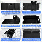 Trunk Organizer for SUV,Car Trunk Organizer with Lid,New Car Essentials,Multi-Functional,Foldable Cargo Trunk Storage Box-Black-XL