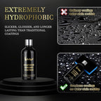 AirTighT Advanced Graphene Ceramic Coating- Self-Cleaning Effect Ultra-High Gloss, Long-Term Protection for Cars, Motorcycle & More,10+ Years Protection Extremely Hydrophobic Anti Scratch