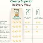 Good Natured Brand | Carpet Freshener & Deodorizer Powder | 31 oz Pet Odor Eliminator for Strong Odor & Pet Urine | Fresh Natural Warm Vanilla Scent | Safe for Homes with Pets