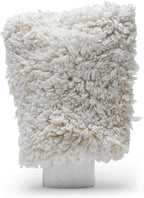 S.M. Arnold Snow White Professional Heavy-Duty Chenille Wash Mitt 8" x 11" - Ultra-Soft, Absorbent, Scratch-Free Car Wash Glove with Cuff, Ideal for Auto Detailing, Car Care, and Home Cleaning