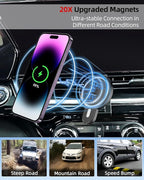 PZK Car Phone Holder for Chevy Trax 2024 2025 Accessories Custom Air Vent Chevy Car Phone Mount Magnetic 15W Fast Wireless Charger Hands Free 360° Rotation Automobile Phone Cradles