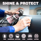 DONKEYPRO Polishing Cleaner, Car Interior Cleaner - Repels Dust & Staining, Restores & Protects Plastic, Vinyl, Leather Seats - UV Guard, Anti-Aging, Interior Detailer Spray with Iron Can(2 x 15oz)
