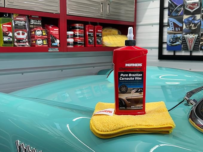 Mothers California Gold Pure Brazilian Carnauba Wax, 16 oz. — Ultimate Wax System Step 3, Delivers Deep Shine & Long-Lasting Protection, Enhances Richness & Depth for All Paints (05750)