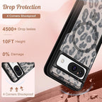 for Google Pixel 8A Case 6.1 Inch - Compatible with MagSafe Women Girls Cute Magnetic Protective Cover Cool Fun Unique Leopard Heavy Duty Shockproof Design for Google Pixel 8A Phone Cases
