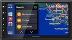 KENWOOD DMX400S 6.8" Capacitive Touchscreen Digital Multimedia Receiver – Apple CarPlay, Android Auto, Bluetooth, USB Mirroring, 13-Band EQ