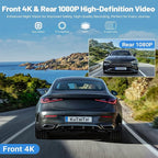 Front 4K & Rear 1080P Dash Cam for Toyota RAV4 2022 2023 2024 2025 2026 LE Limited SE Adventure XLE Premium XSE (Model B) with Vent Hole, OEM Look, WiFi&APP, G-Sensor, Loop Recording, 128GB Card