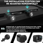 BestEvMod Dashboard Car 1/4 Screw Mount Phone Holder Tablet Mag Safe Compatible with Refreshed Tesla Model Y Juniper Model 3 Highland fits for All Phones & Android 360° Adjustable (Mag Safe)