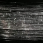 AZIMOM PMMA Plastic 150pcs*0.04in*6.5ft Flash Point Glow Fiber Optic Cable Light for LED Light Engine Driver Source Curtain Waterfall Lights Home Décor Decoration Effect