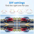 HD 1080P Wireless Backup Camera for Trucks - 7 Inch Monitor with Backup Camera for Pickups Trucks, Cars, SUVs - Color Night Vision, 2 Channels, Easy Install for Towing & Parking