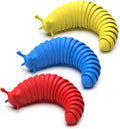 Cevioce Fidget Slug Stress Relief Toy Sensory Fidget Slug Toy Fidget Toys for Kids Girls Women 3Pcs Cute Autism Sensory Toys for Autistic Children Easter Basket Stuffers Gifts for Toddler Girls Boys