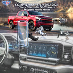 2024-2025 Silverado 1500 Magnetic Phone Mount – Compatible with 2022-2025 Chevy Silverado & GMC Sierra, No-Drill Metal Cell Phone Holder for Dash Platform Car Accessories