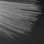 AZIMOM 50pcs PMMA Plastic Flash Point Fiber Optic Strands Light Side Glow Curtain Waterfall Optical 0.04in 6.5ft Fiber Cables for LED Light Engine Driver Source