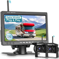 Wireless Backup Camera Kit, Sellrich Reverse Camera with 7 Inch 1080P IPS Monitor 2 Cameras, Support DIY Parking Line BSD Image Flip IR Night Vision Waterproof Rear View Camera