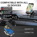 Car Phone Mount,Auto-Clamping Smart Sensor 10W Qi Fast Charging Car Front Windshield Dashboard Air Vent Phone Holder Compatible with iPhone12/12 pro max/Samsung S20/note 20 All 4.7-6.7 Inch Smartphone