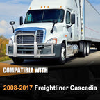 Auto Dynasty Front Bumper Brush Bull Bar Deer Guard Compatible with 2008-2017 Freightliner Cascadia, 3mm Thick Iron Tubing, Polished Chrome