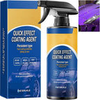 Kiwient Car Coating Spray, 3-in-1 Ceramic Protection Spray, Quick-Acting Waterless Wash, Multi Functional Coating Renewal Agent, High Gloss Sealant, Scratch Repair Wax for Paint, Glass Wheels (1Pcs)