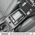 RUNROAD Center Console Organizer Tray Compatible with Jeep Compass 2022 2023 2024 2025 Accessories, Coin Holder Armrest Tray Secondary Storage Box Insert Console Organizer Card, Red (NOT For Ltd)