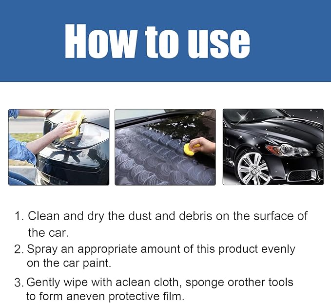 Quick Effect Coating Agent for Car,Quickly Coat Car Wax Spray,Ceramic Coating for Cars,Car Scratch Wax Coating Spray (2Pcs)