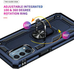 for OnePlus Nord N200 5G Case,with Screen Protector,[Military Grade] 16ft. Drop Tested Cover with Magnetic Kickstand Car Mount Protective Case for OnePlus Nord N200 5G, Blue