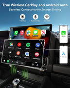 Wireless CarPlay Adapter 2026, 2-in-1 USB & USB-C CarPlay Dongle Wireless for iPhone & Android Auto, Convert Wired to Wireless, Bluetooth Auto-Connect in 5s, Plug & Play, No Latency, Fits 800+ Cars