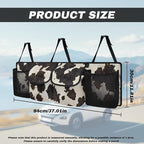 Black Cow Spots Backseat Trunk Organizer for Car Large Capacity Multipurpose Cargo Bag,Sturdy Space Saving Expert