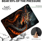 Case for Kindle Scribe,360 Degree Rotating Swivel PU Leather Stand Flip Folio Cover with Auto Wake/Sleep for Amazon Kindle Scribe Cover 10.2 Inch (2024/2022 Release),Red Fire Dragon