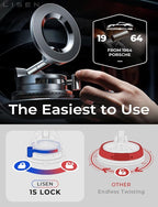 LISEN for Magsafe Car Mount, Magnetic Phone Holders for Your Car, Vacuum Phone Mount for Car Accessories for Women Men Jeep BMW, SuctionPro Gifts Kits, for iPhone 17 Pro Max 16 15 14 13 12