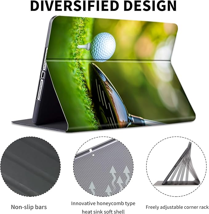 for Kindle Paperwhite Case,6" Kindle Paperwhite 4 10th Generation Case 2018 & Kindle Paperwhite Signature Edition,Leather Slim Adjustable Stand Cover Auto Wake/Sleep,Golf Club