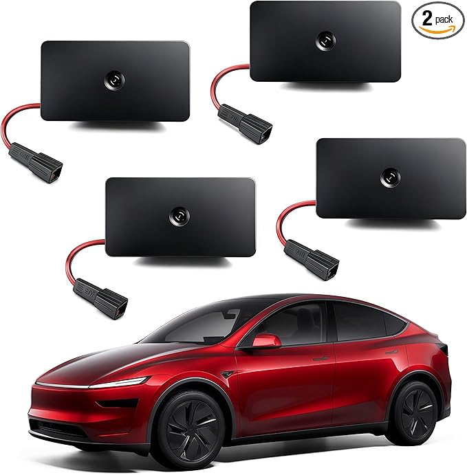 LOWEEY 4K Car Door Lights Logo Projector, Premium Accessories Compatible with All Tesla Model Y Juniper Model 3 Highland X S, OEM Style Ultra-Bright No Fade 3D Laser Puddle Welcome Ghost Light(2 Pack)