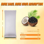 Coconut Shell Charcoal Air Purifying Bags 50g, Removes Odors and Moisture, Nature Fresh Air Purifier Bags, Odor Eliminator for Home, Car, Pets, Bathroom, Basement