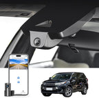 mangoal Front 4K & Rear 1080p Dash Cam Custom fit for Toyota Highlander & Hybrid Gen3 UX50 2017 2018 2019 (Model B), LE Limited L XLE Platinum, Integrated OEM Look,App & WiFi,128GB Card