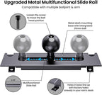 Kaishengyuan Metal Phone Mount for Ram Truck 2013-2018, Dash Mount Cell Phone Holder Compatible with RAM 1500/2500/3500 & 2019+ Classic, Metal Ball Adapter Phone Stand Arm Fit for Most Smartphones