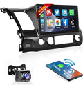2G+64G Car Stereo for Honda Civic 2006-2011 with Wireless Apple Carplay Android Auto,10.1 Inch Android Touchscreen Car Radio with GPS,Bluetooth,FM/RDS Radio,Mirror Link,HiFi + AHD Backup Camera