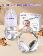 Baby Headphones for Noise, 2-in-1 Baby Ear Muffs Noise Protection for Ages 0-48 Months