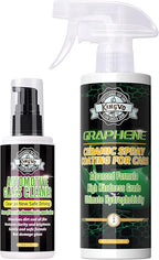 Kingvo Car Ceramic Coating, Car Spray Wax Graphene Polish Crystal Coating,Windshield Washer Fluid Window Cleaner Detailing Supplies Automotive Kit