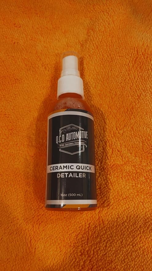 Ceramic Interior & Exterior Detail Spray | Safe For Vinyl Wrap, PPF, Powder Coat, & More (15% SiO2 concentrated formula) (Travel Size, 4, Fl Oz)