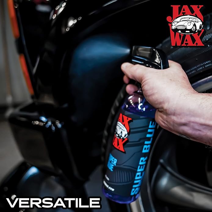 Jax Wax Super Blue Commercial Grade Solvent Based Dressing for Rubber, Plastic, and Vinyl (16 oz)