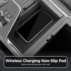 smabee Center Console Wireless Charging Protective Mat for 2024 2025 2026 Lexus GX 550 GX550 Accessories Silicone Protection Pad Center Console Liner Interior Black