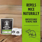 Grandpa Gus’s Extra-Strength Mouse Repellent Pouches, Peppermint & Cinnamon Oil, Natural Rodent Deterrent Control for Garage, RV, Car, Basement, Attic, Storage, 1.75 Oz (Pack of 10)