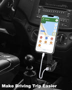 for MagSafe Car Mount Cigarette Lighter [Dual USB Charger] Magnetic Phone Holder for Car Charger [Fast Charging] Phone Holders for Your Car for iPhone Air 17 Pro Max16 15 14 13 12, S25, All Smartphone